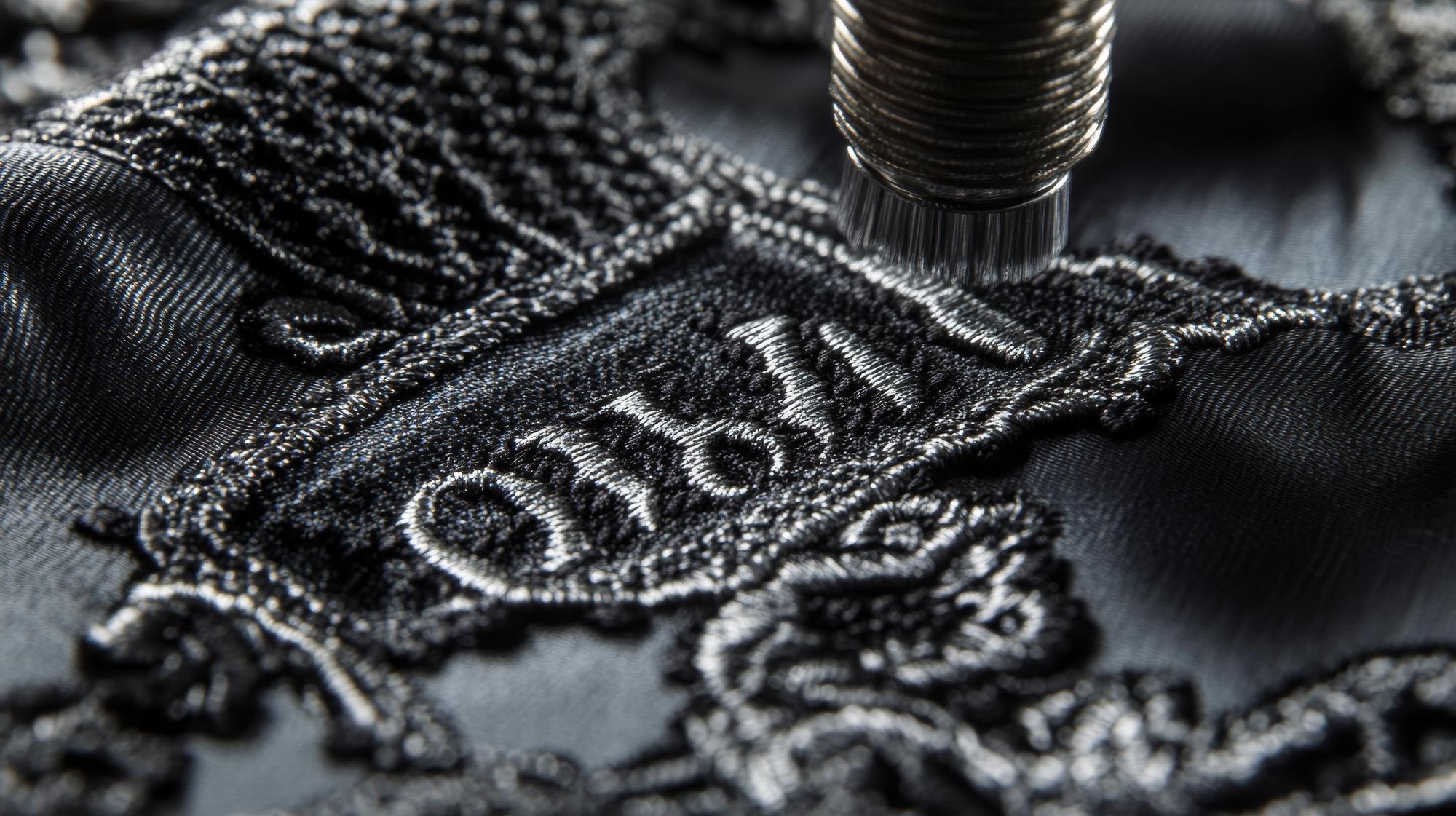 hand-stitched initials on vintage shirt cuff
